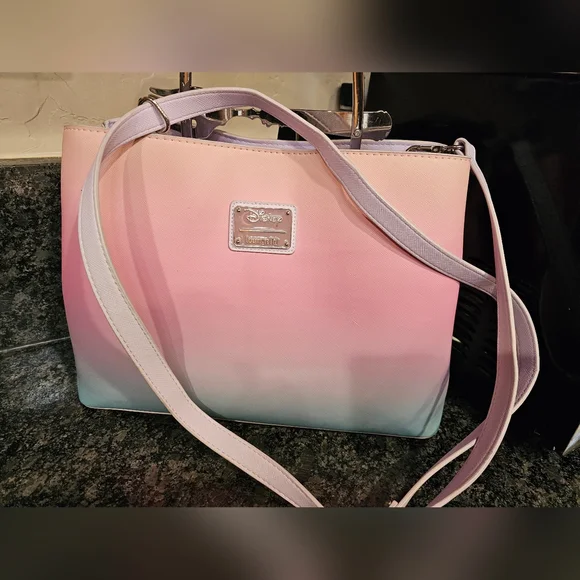 Loungefly cute The Little Mermaid ombre Dinglehopper purse. - Picture 3 of 9